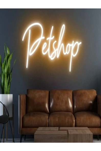 Twins Led Aydınlatma Petshop Yazılı Neon Tabela