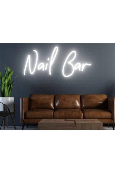 Twins Led Aydınlatma Nail Bar Yazılı Neon Tabela