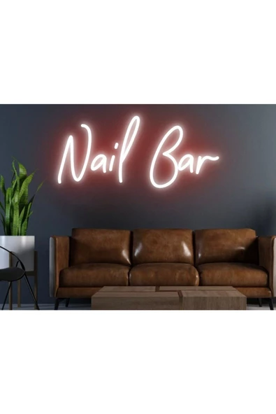 Twins Led Aydınlatma Nail Bar Yazılı Neon Tabela ürün görseli 1
