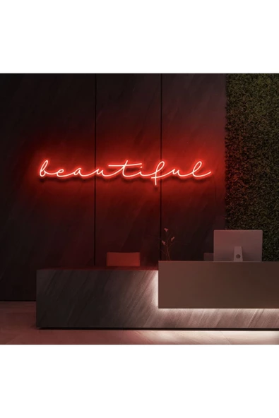 Twins Led Aydınlatma Beautiful Yazılı Neon Tabela ürün görseli 1