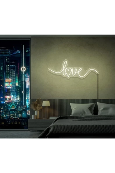 Twins Led Aydınlatma Love Yazılı Neon Tabela