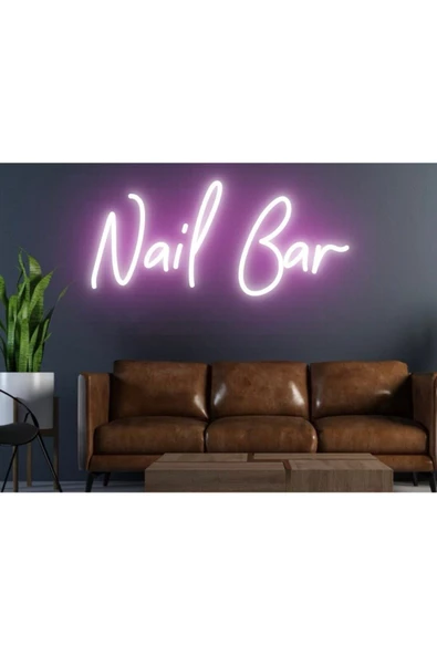 Twins Led Aydınlatma Nail Bar Yazılı Neon Tabela ürün görseli 1