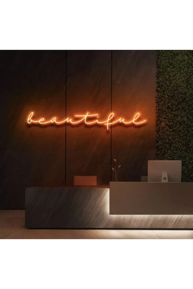 Twins Led Aydınlatma Beautiful Yazılı Neon Tabela ürün görseli 1