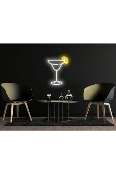 Twins Led Aydınlatma Cocktails Bardak Neon Tabela