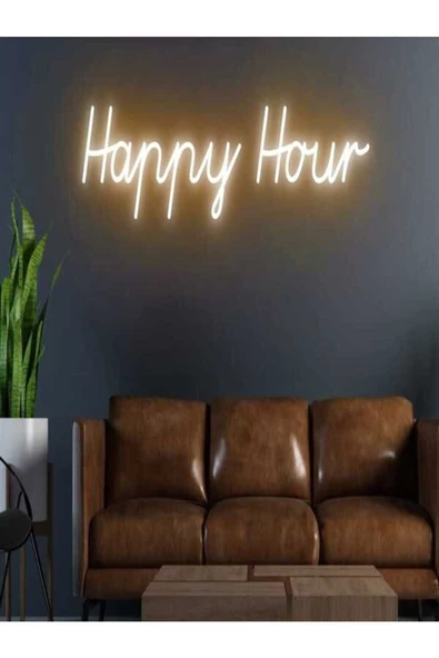 Twins Led Aydınlatma Happy Hour YAzılı Neon Tabela ürün görseli
