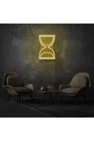 Twins Led Aydınlatma Kum Saati Figürlü Neon Tabela ürün görseli 1