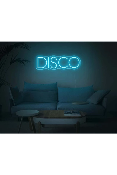 Twins Led Aydınlatma DISCO Yazılı Neon Tabela