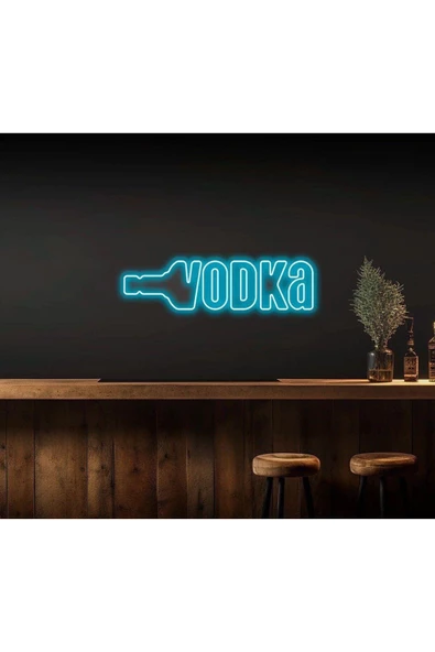 Twins Led Aydınlatma VODKA Yazılı Neon Tabela - Resim 2