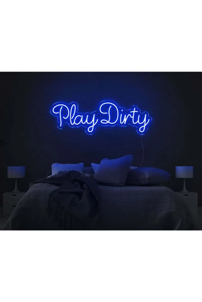 Twins Led Aydınlatma Play Dirty Yazılı Neon Tabela ürün görseli 1