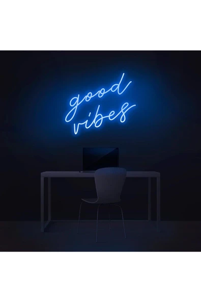 Twins Led Aydınlatma Good Vibes Yazılı Neon Tabela