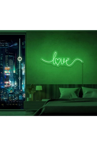 Twins Led Aydınlatma Love Yazılı Neon Tabela