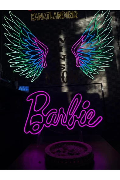 Twins Led Aydınlatma Barbie Yazılı Neon Tabela - Resim 2