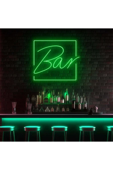 Twins Led Aydınlatma BAR Yazılı Neon Tabela ürün görseli 1