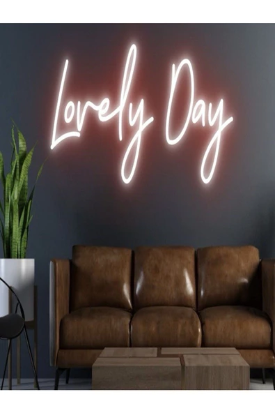 Twins Led Aydınlatma Lovely Day Yazılı Neon Tabela