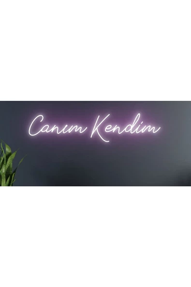 Twins Led Aydınlatma Canım Kendim Yazılı Neon Tabela ürün görseli 1