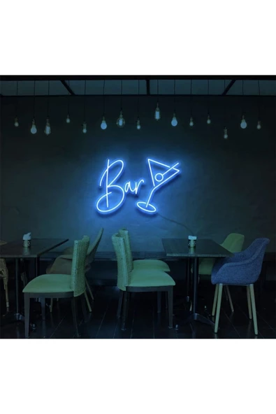 Twins Led Aydınlatma Bar Yazılı ve Şekilli Neon Tabela ürün görseli 1