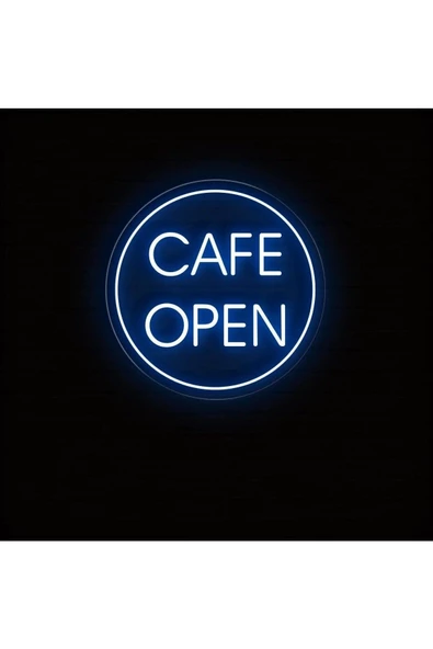 Twins Led Aydınlatma CAFE OPEN Yazılı Neon Tabela