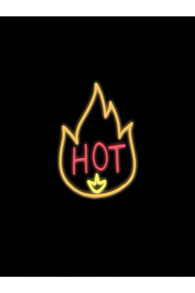 Twins Led Aydınlatma HOT Yazılı Neon Tabela