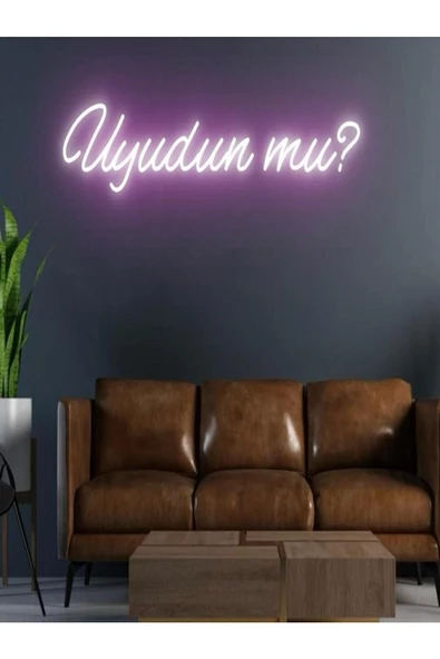 Twins Led Aydınlatma Uyudun Mu? Yazılı Neon Tabela