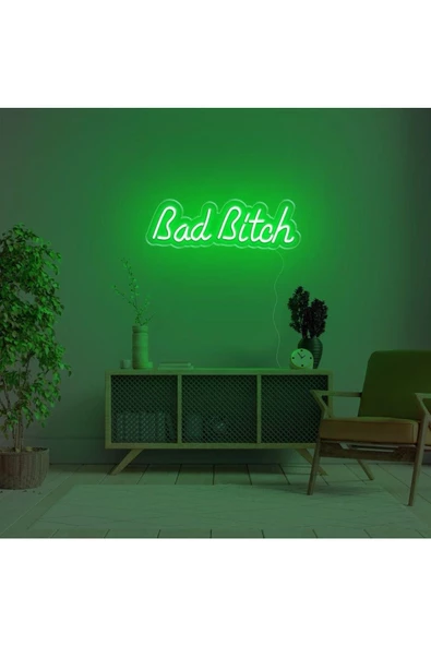 Twins Led Aydınlatma Bad Bitch Yazılı Neon Tabela ürün görseli 1