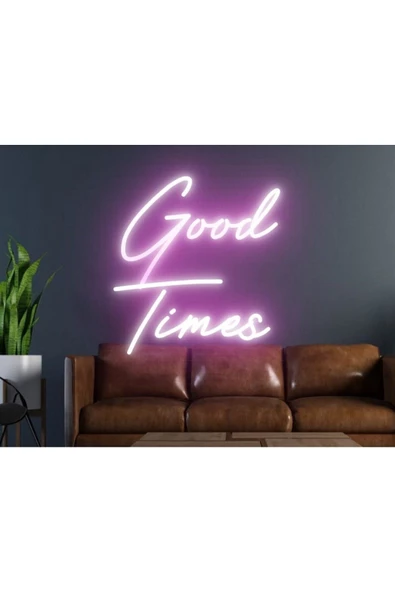 Twins Led Aydınlatma Good Times Yazılı Neon Tabela ürün görseli