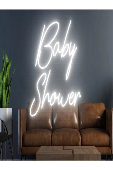 Twins Led Aydınlatma Baby Shower Yazılı Neon Tabela ürün görseli 1