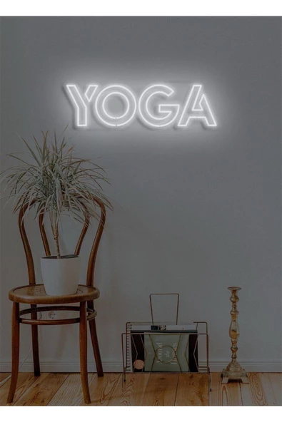 Twins Led Aydınlatma YOGA Yazılı Neon Tabela