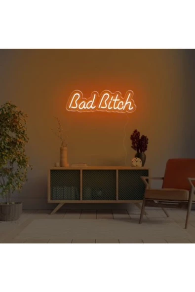 Twins Led Aydınlatma Bad Bitch Yazılı Neon Tabela ürün görseli 1