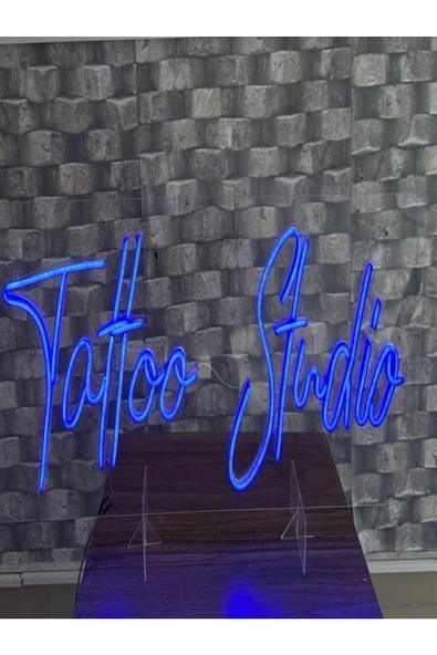 Twins Led Aydınlatma Tattoo Studio Yazılı Neon Tabela - Resim 2