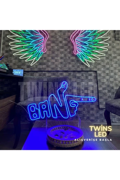 Twins Led Aydınlatma BANG Yazılı ve Şekilli Neon Tabela - Resim 2