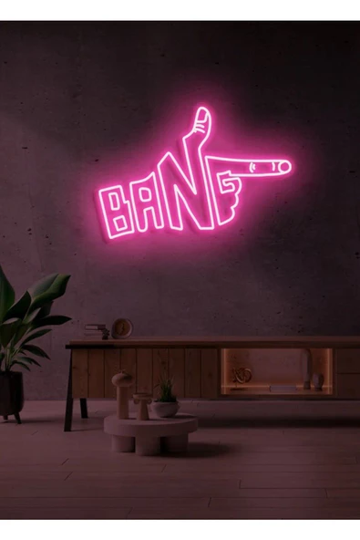 Twins Led Aydınlatma BANG Yazılı ve Şekilli Neon Tabela