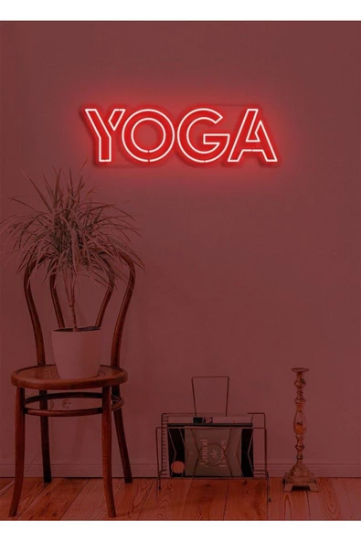 Twins Led Aydınlatma YOGA Yazılı Neon Tabela