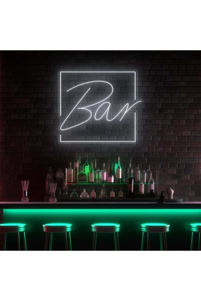 Twins Led Aydınlatma BAR Yazılı Neon Tabela ürün görseli 1