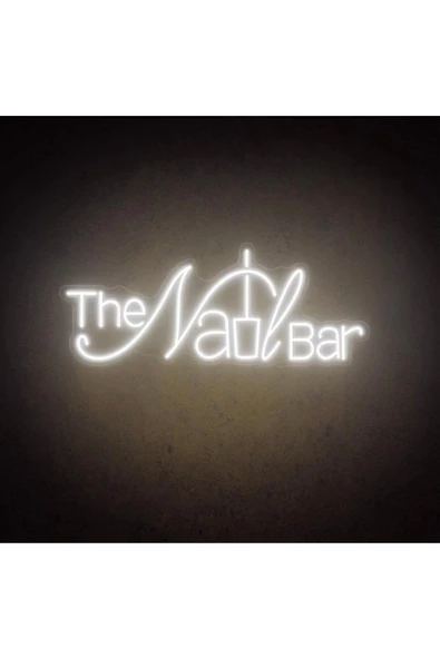 Twins Led Aydınlatma The Nail BAR Yazılı ve Şekilli Neon Tabela
