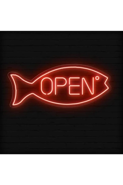 Twins Led Aydınlatma OPEN Yazılı ve Şekilli Neon Tabela