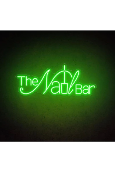 Twins Led Aydınlatma The Nail BAR Yazılı ve Şekilli Neon Tabela ürün görseli 1