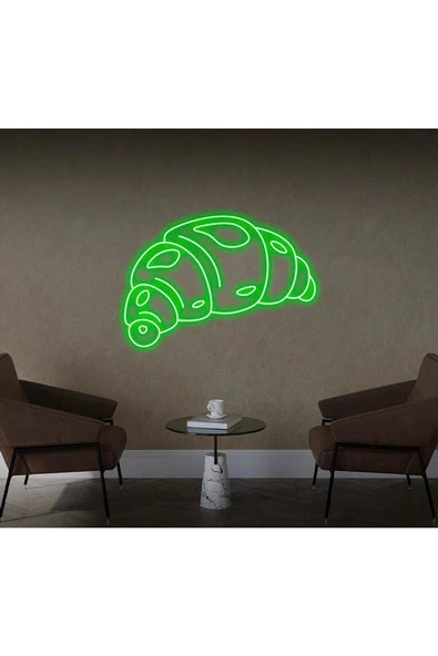 Twins Led Aydınlatma Kruvasan Şekilli Neon Tabela