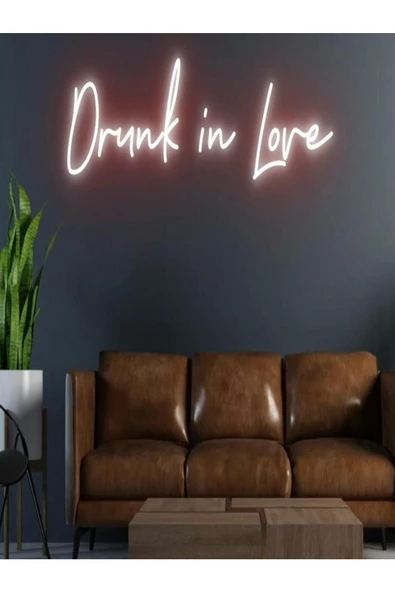 Twins Led Aydınlatma Drunk In Love Yazılı Neon Tabela ürün görseli 1