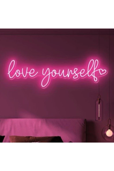 Twins Led Aydınlatma Love Yourself Yazılı Neon Tabela ürün görseli