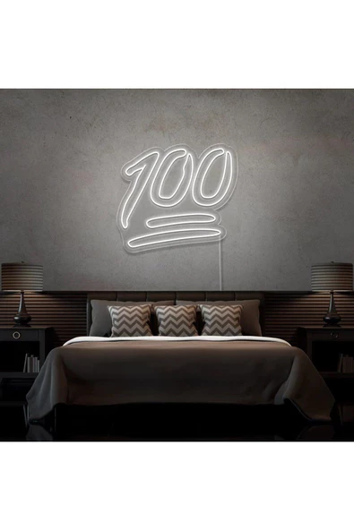 Twins Led Aydınlatma 100 Yazılı Neon Tabela
