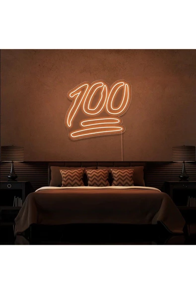 Twins Led Aydınlatma 100 Yazılı Neon Tabela ürün görseli 1