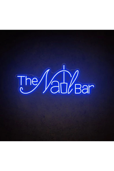 Twins Led Aydınlatma The Nail BAR Yazılı ve Şekilli Neon Tabela ürün görseli 1
