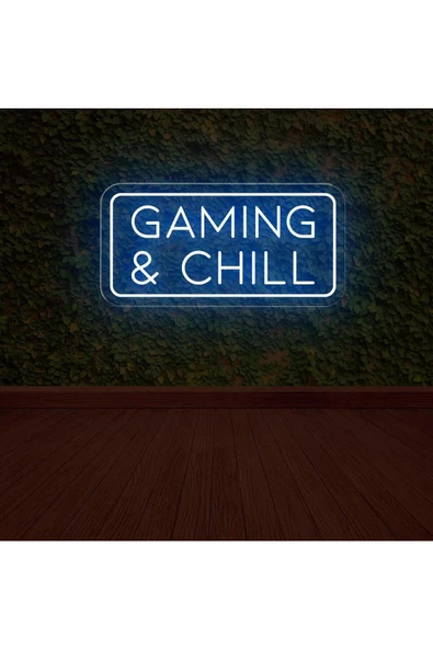 Twins Led Aydınlatma GAMING & CHILL Yazılı Neon Tabela ürün görseli 1