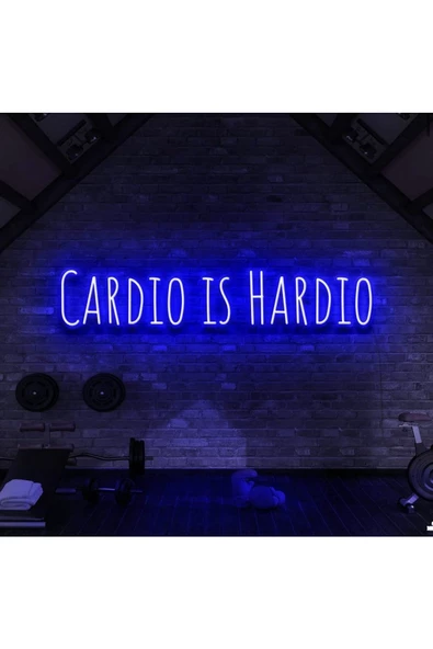 Twins Led Aydınlatma CARDIO IS HARDIO Yazılı Neon Tabela ürün görseli