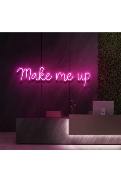 Twins Led Aydınlatma Make Me Up Yazılı Neon Tabela ürün görseli 1