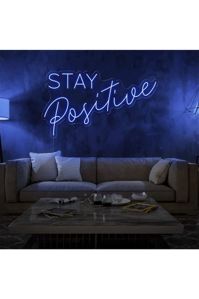 Twins Led Aydınlatma STAY Positive Yazılı Neon Tabela