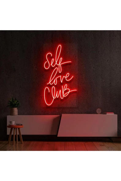 Twins Led Aydınlatma Self Love Club Yazılı Neon Tabela ürün görseli 1
