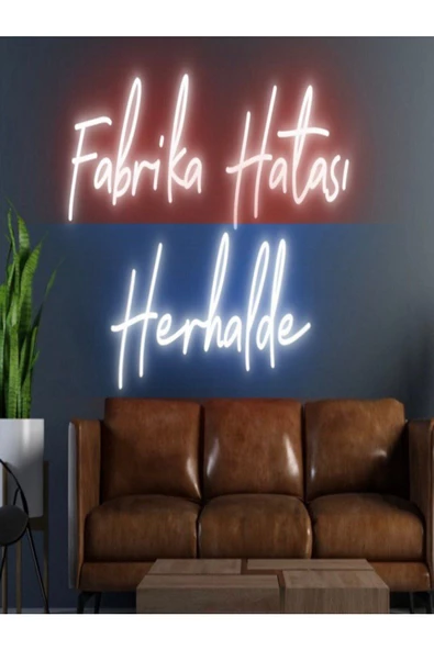 Twins Led Aydınlatma Fabrika Hatası Herhalde Yazılı Neon Tabela