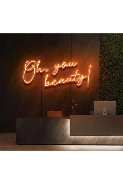 Twins Led Aydınlatma Oh,You Beauty! Yazılı Neon Tabela ürün görseli 1