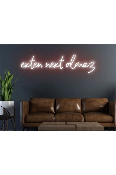 Twins Led Aydınlatma Exten Next Olmaz Yazılı Neon Tabela ürün görseli 1